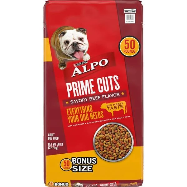 Dog Food, Prime Cuts, 47-Lb. Bag