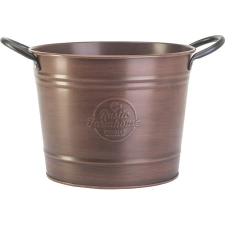 Copper Washtub Planter - 8 Inch Decorative Garden Container