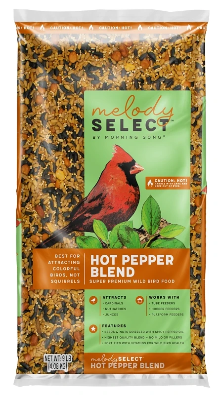 Hot Pepper Spicy Wild Bird Food, 9 Lb.