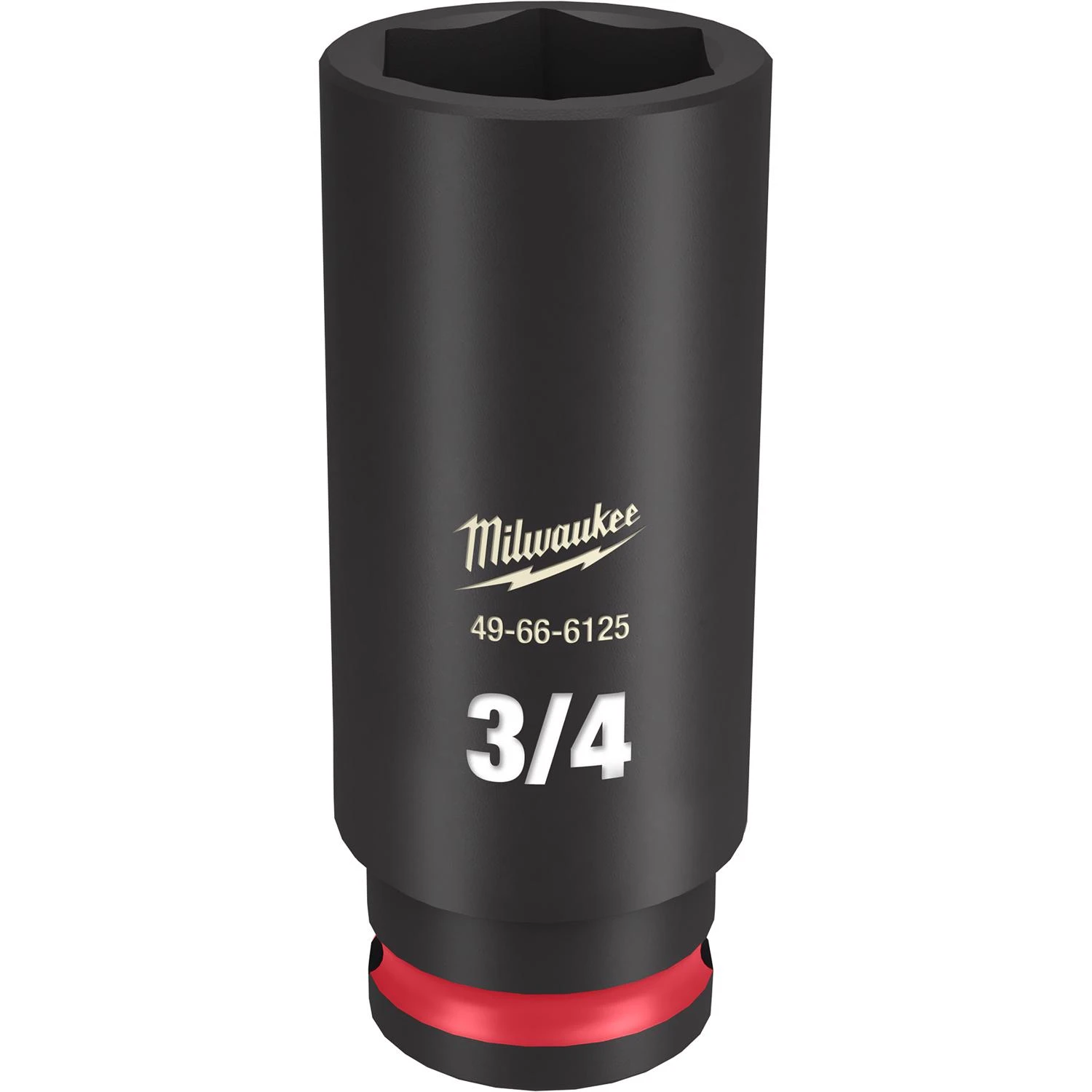 Milwaukee SHOCKWAVE 3/8 In. Drive 3/4 In. 6-Point Deep Standard Impact Socket