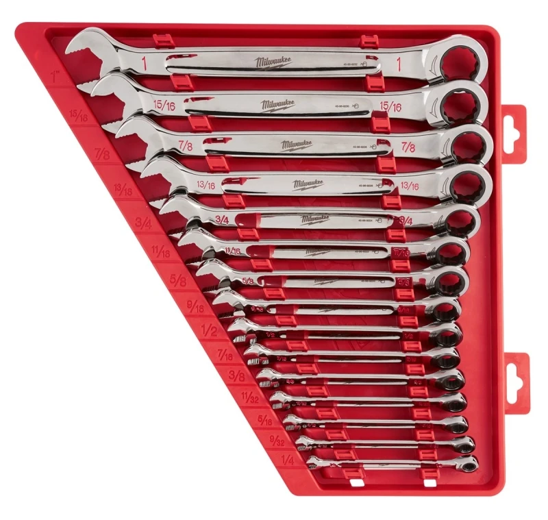 12-point Ratcheting Combination Wrench Set (15-piece) - Model 48-22-9416