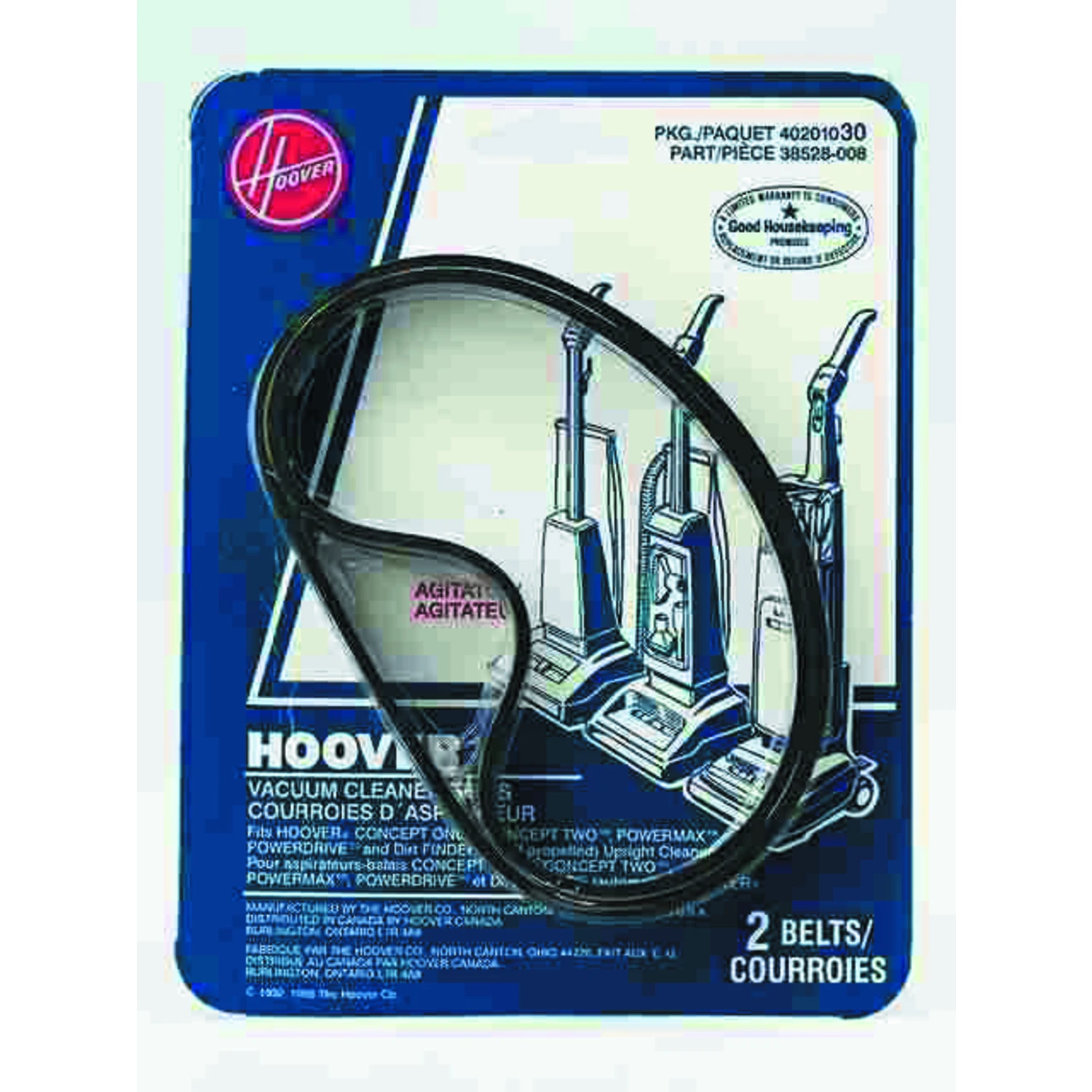Hoover Agitator Vacuum Replacement Belt, 2-Pack
