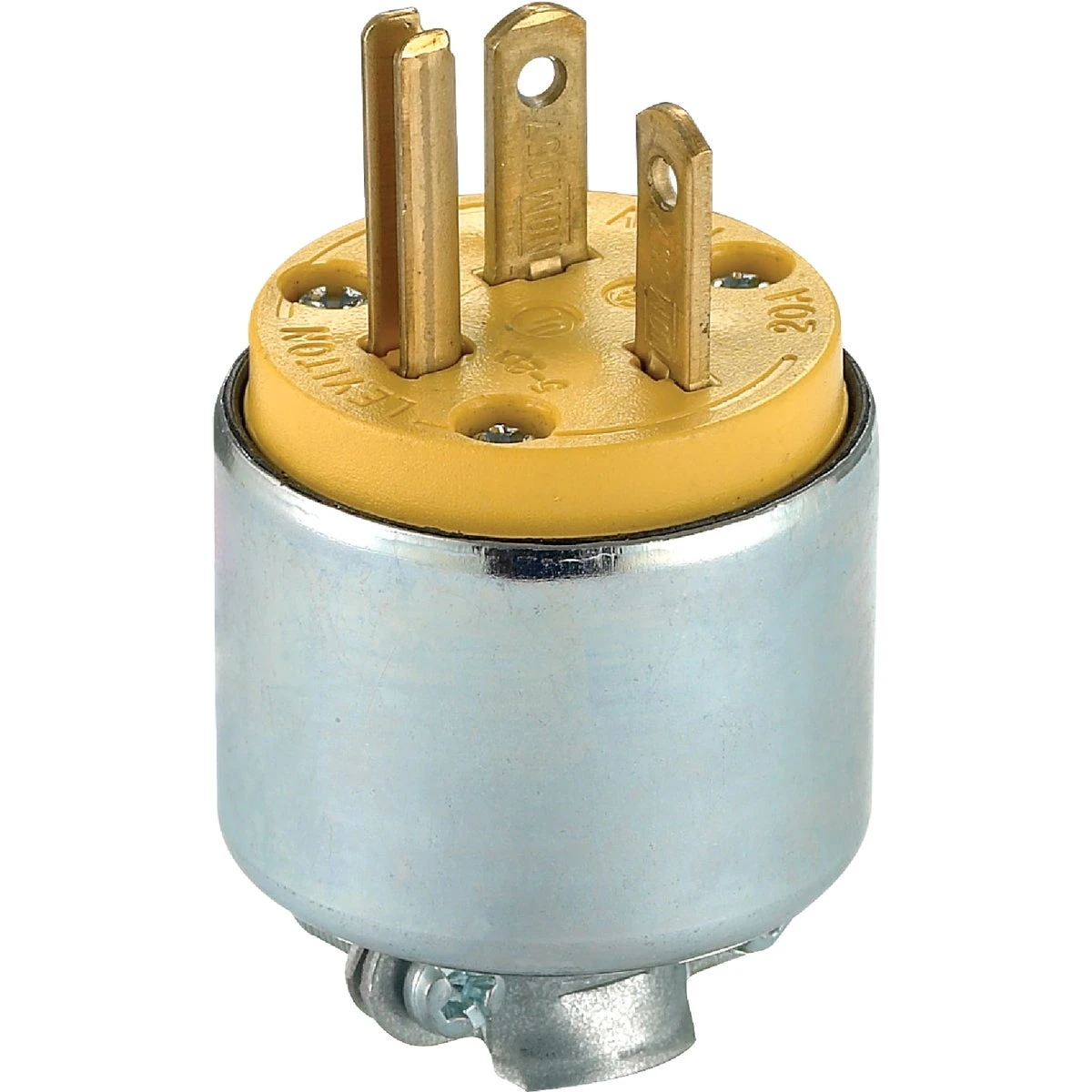 20a 125v 3-wire 2-pole Armored Cord Plug - Model 000-520pa