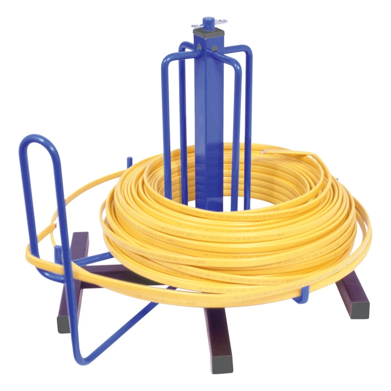 Wire Smart Cable Dispenser, 1000-ft Capacity, Steel, Blue