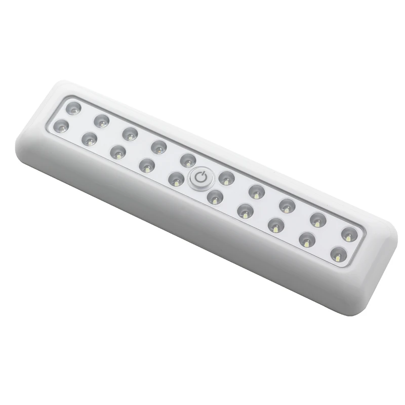 White Led Battery Operated Light - 20-led, 80 Lumens, 10 Inches Long