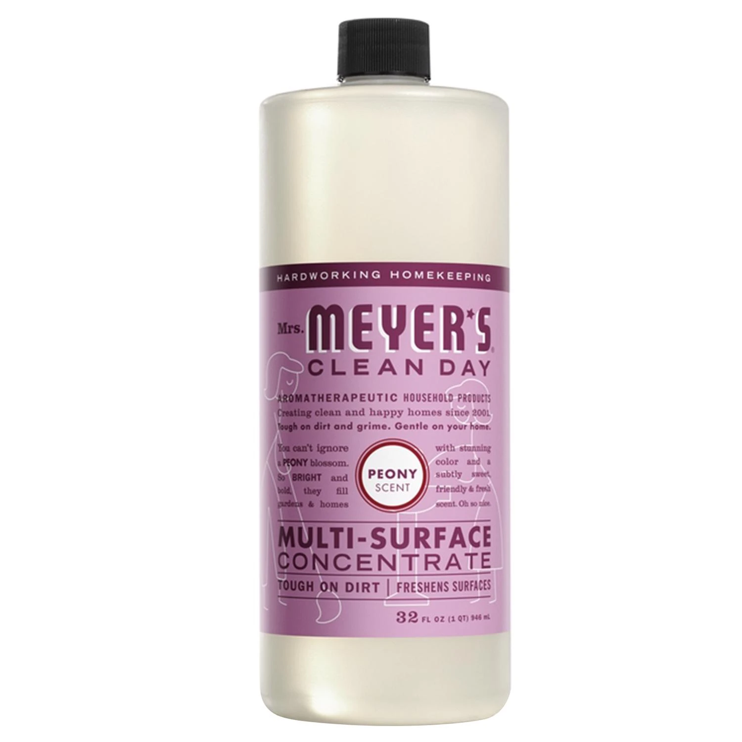 Multi-Surface Cleaner, Peony Scent, 32 oz. Concentrate