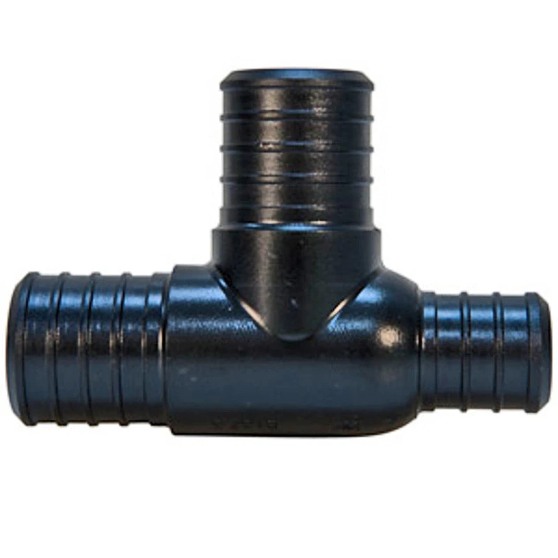Poly Alloy PEX Barb Reducing Tee, 3/4 x 1/2 x 3/4 In., 5-Pk.