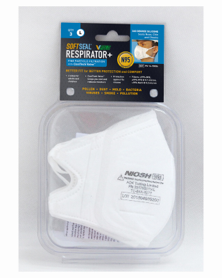N95 Valved Safety Mask, 3-Pk., L