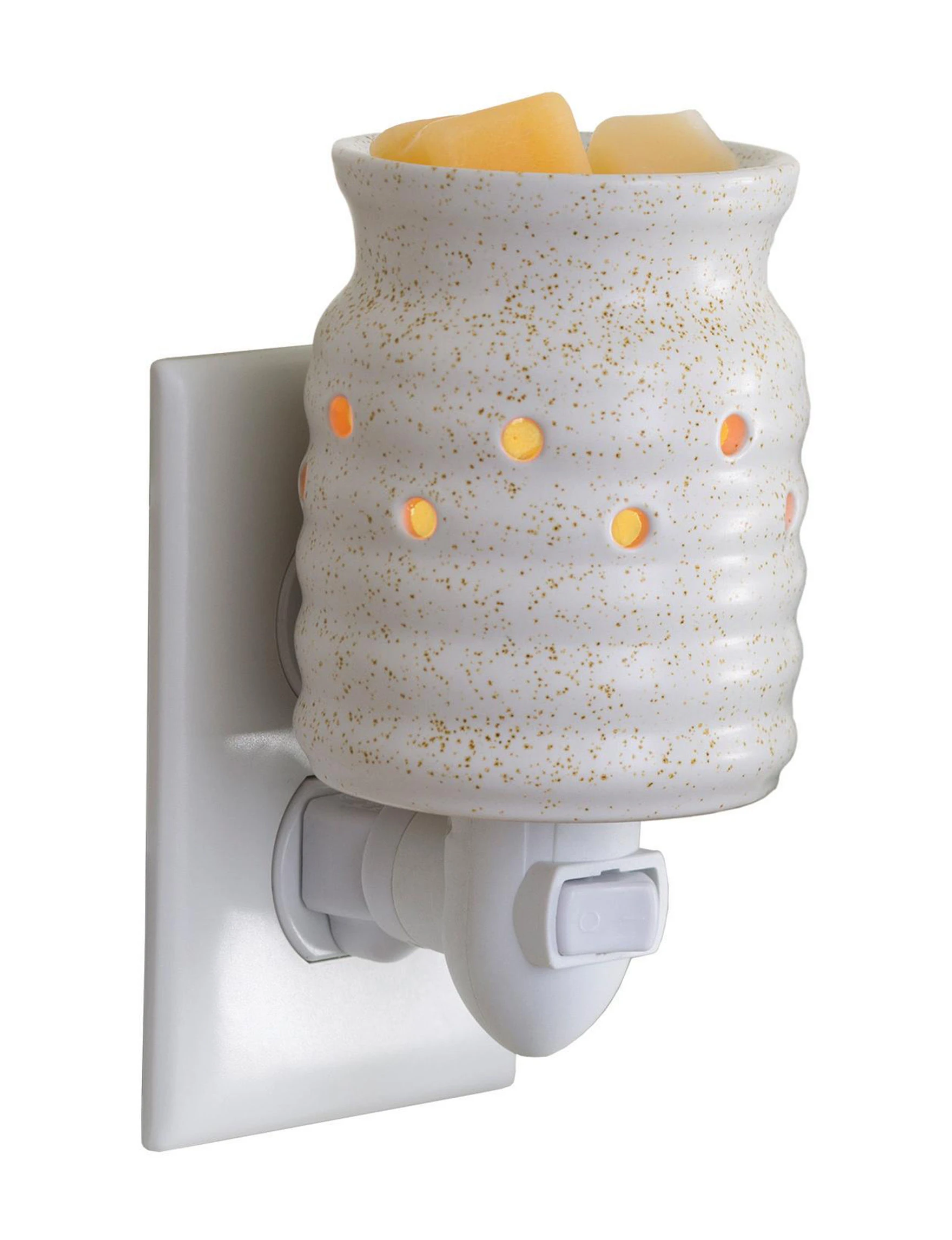 Farmhouse Pluggable Fragrance Warmer - White Ceramic Design By Candle Warmers Etc.