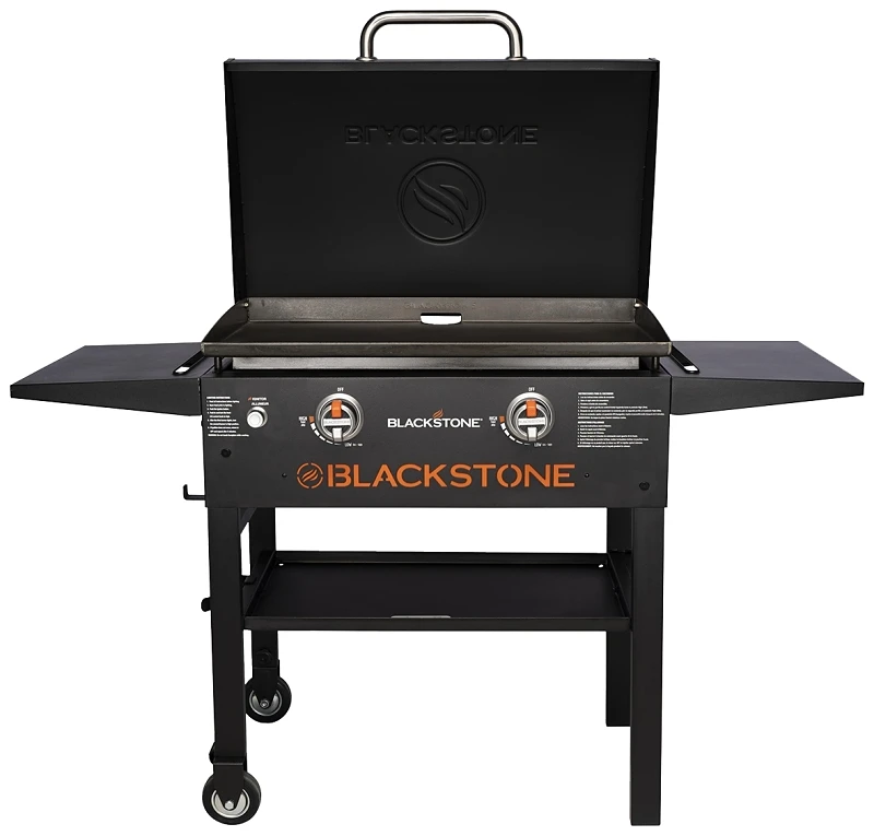Omnivore LP Gas Griddle & Hood. 2 Burners/ Heat Zone, 28 In.