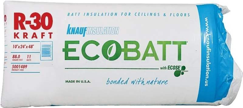 R-30 Kraft Faced Fiberglass Insulation Batt 24 In. X 48 In.