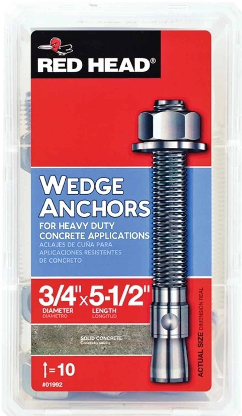 7060114 0.75 x 5.5 in. Redhead Wedge Anchor