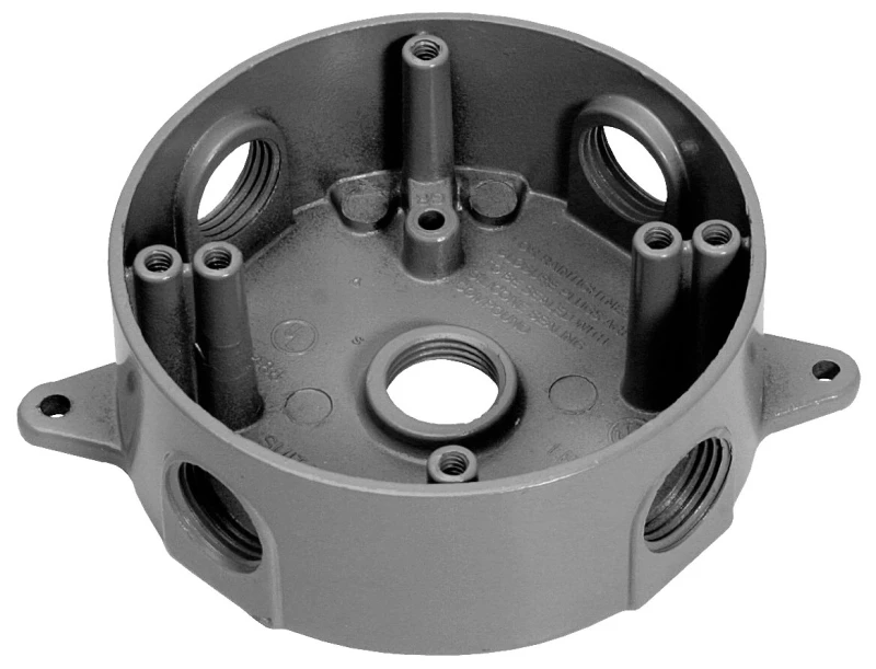 Box 4In Round Wp Grey 3505-1
