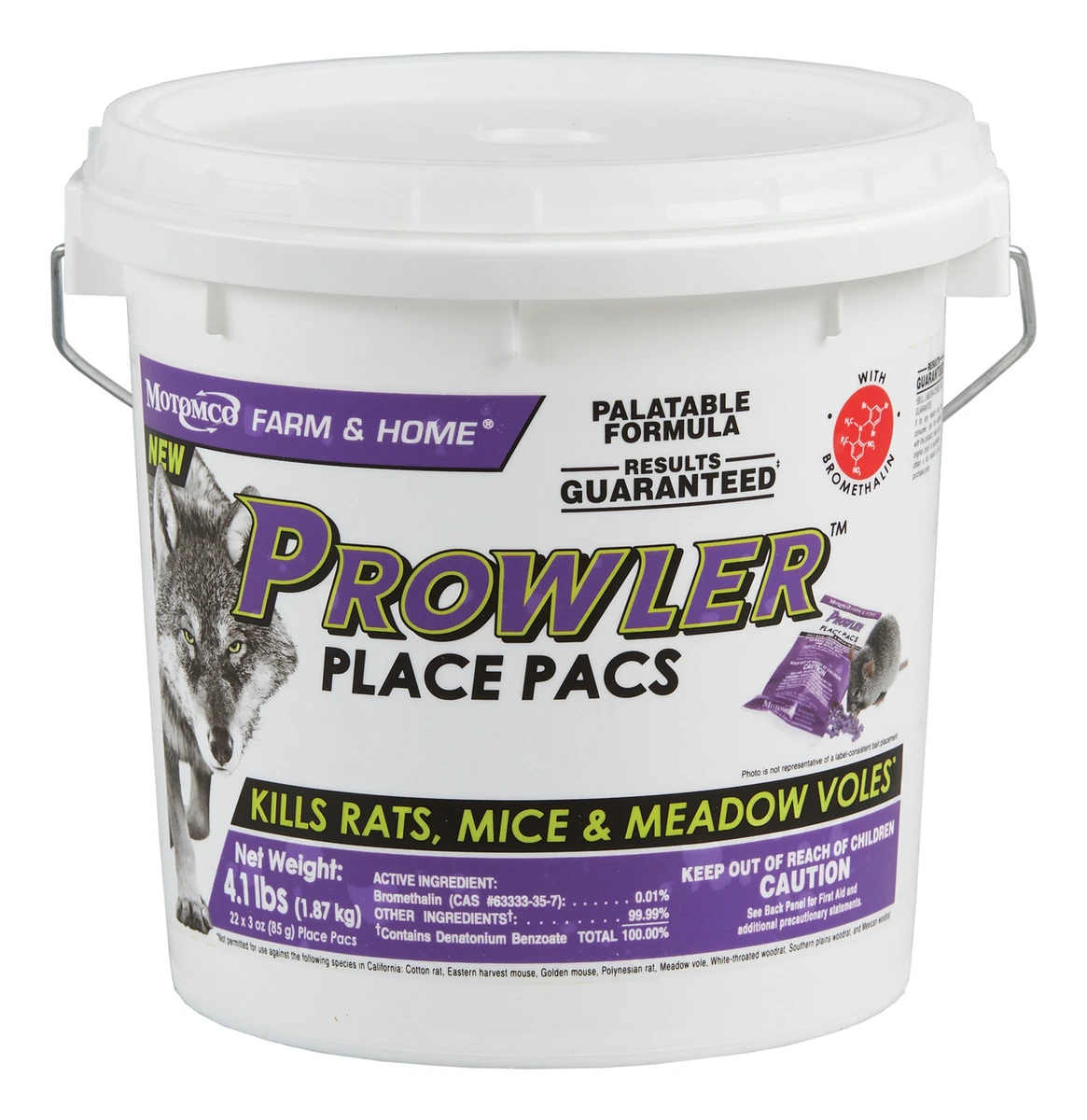 Prowler Mice & Rat Bait Chunx, 4 Lb. Pail