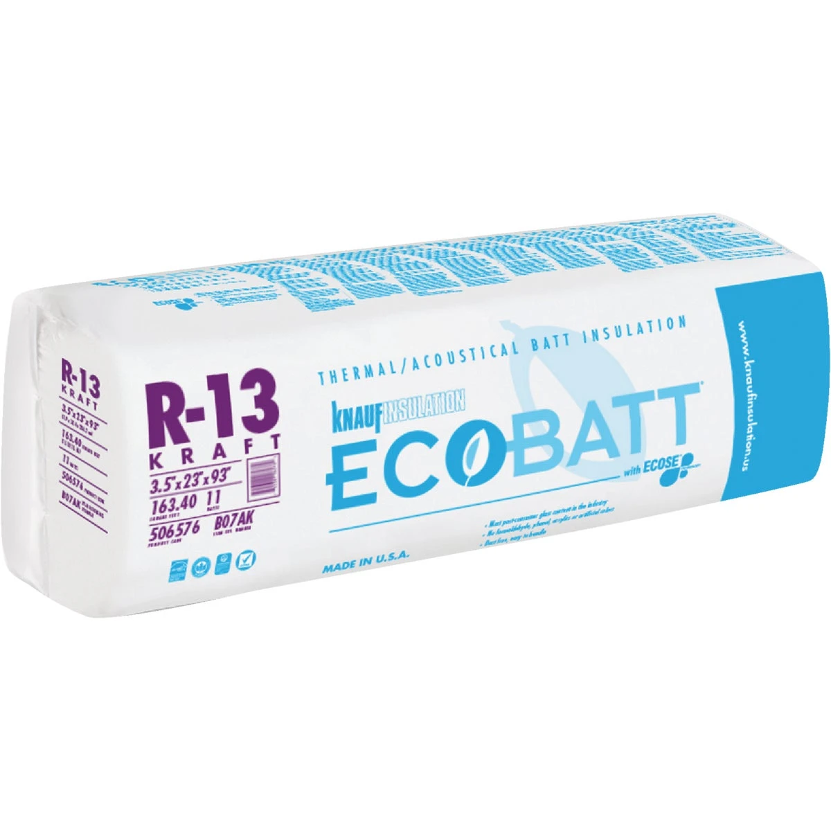 R-13 Kraft Faced Fiberglass Insulation Batt 23 in. x 93 in.