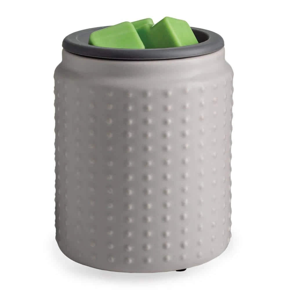 Medium Gray Hobnail Flip Dish Wax Melt Warmer