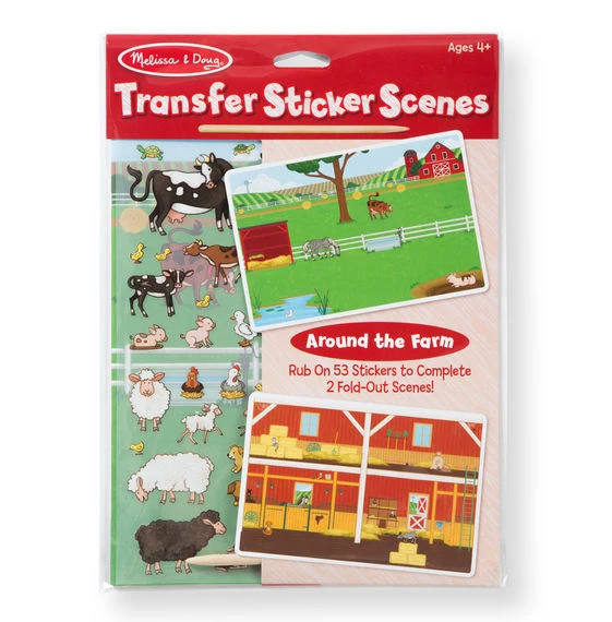 9531 Around The Farm All Transfer Sticker Set For Creative Play