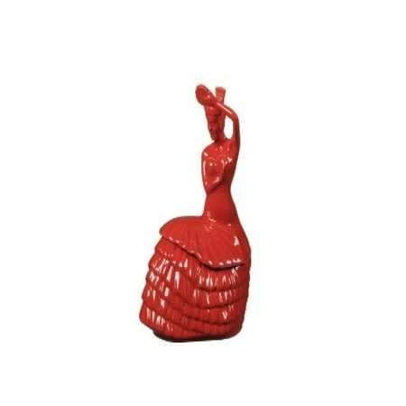 Scarlet Dancing Lady Cookie Jar - 1446326 - Vibrant Ceramic Storage