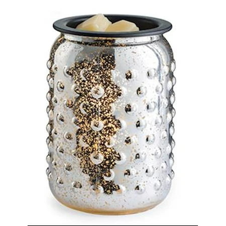 Mercury Glass Illumination Fragrance Warmer By Candle Warmers Etc., 5-13/16" X 8-13/16"