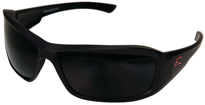 Edge Eyewear Brazeau Torque Polarized Safety Glasses Smoke Lens Black Frame 1 pc.
