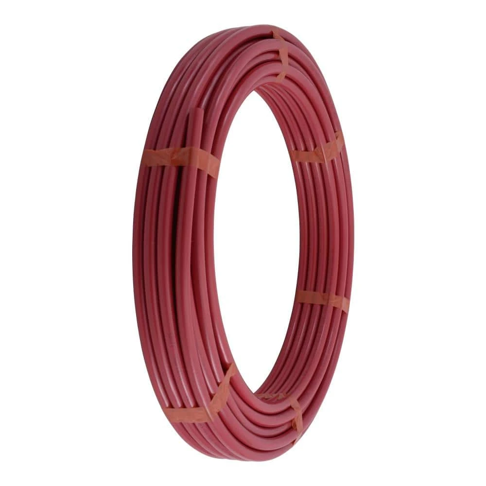 PEXA Flexible Tubing Pipe, Red, 1/2 In. x 100 Ft.