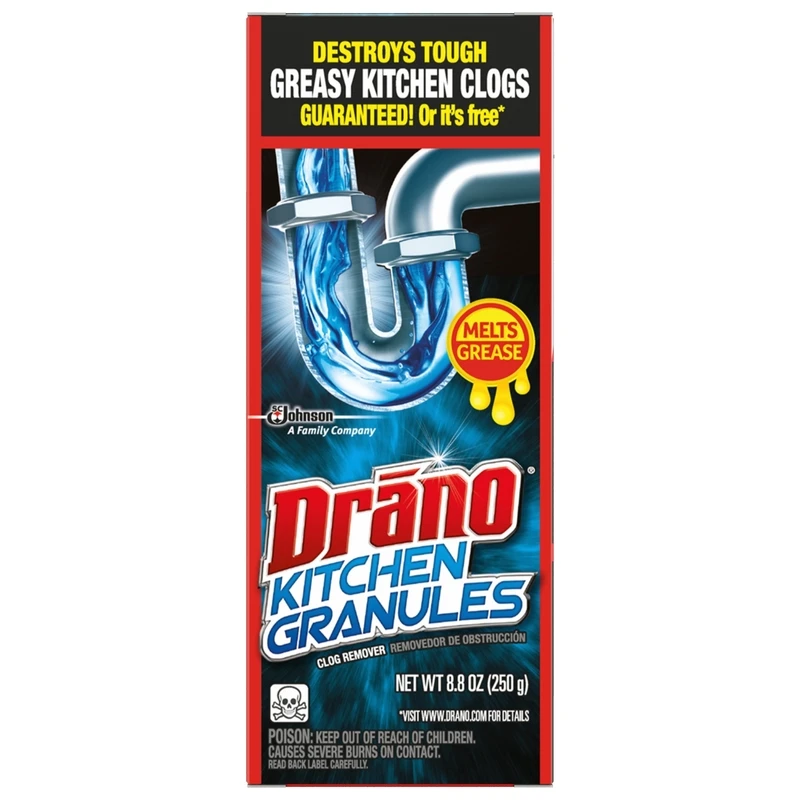 Kitchen Granules, Opens Greasy Clogs, 8.8 oz.