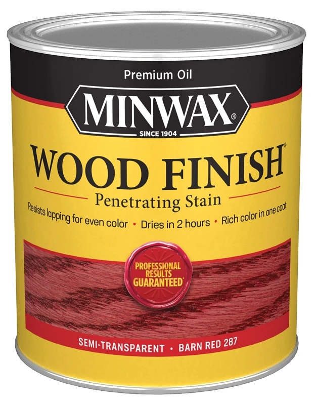 Wood Finish, Barn Red, Qt.