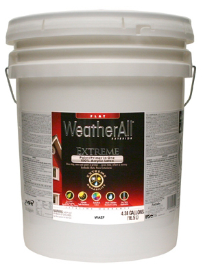 Extreme Exterior Paint And Primer In One, Pastel Base, 5 Gallon - Waefp-5g