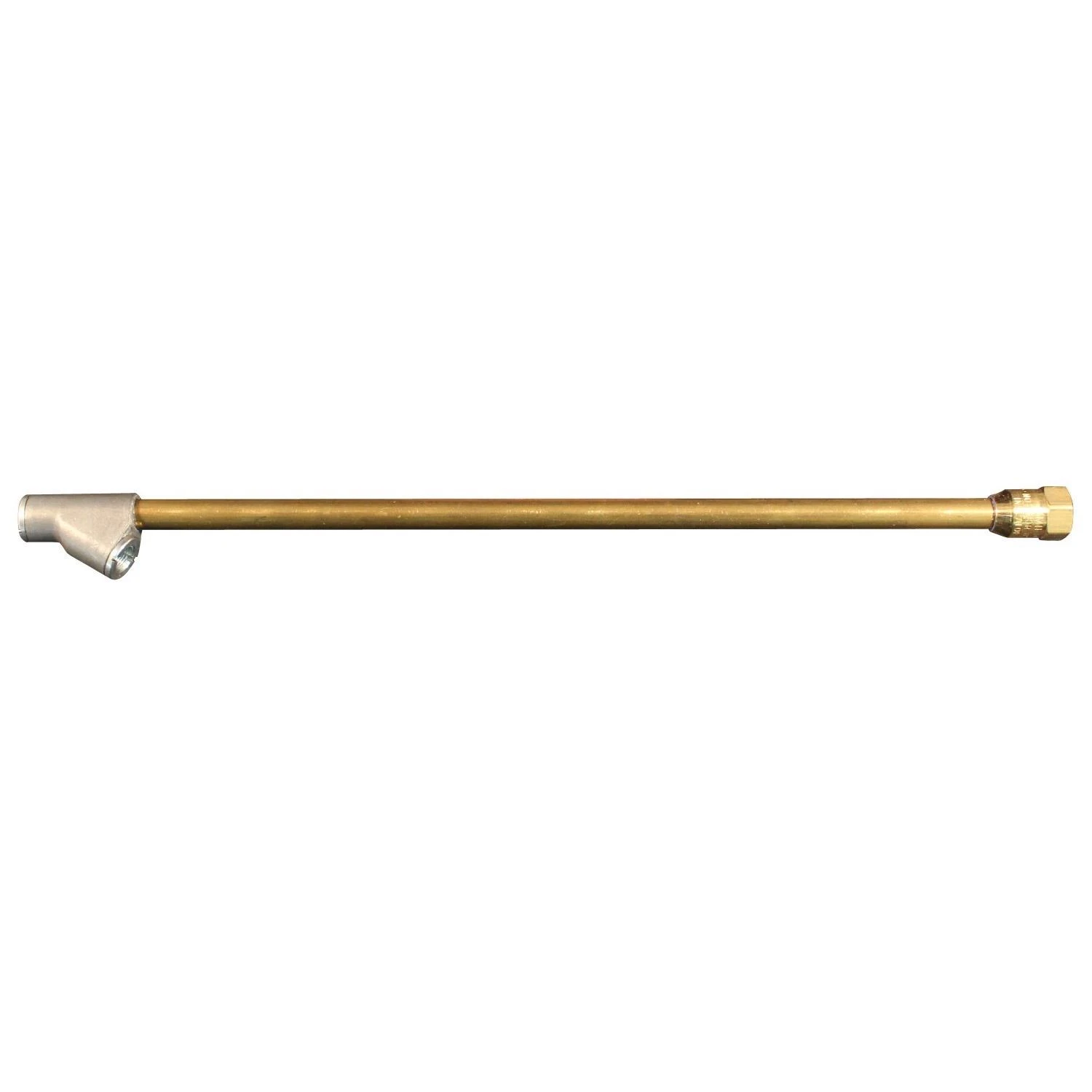 Extended Reach Dual Head Air Chuck, Brass, 1/4 In. FNPT x 12 In.