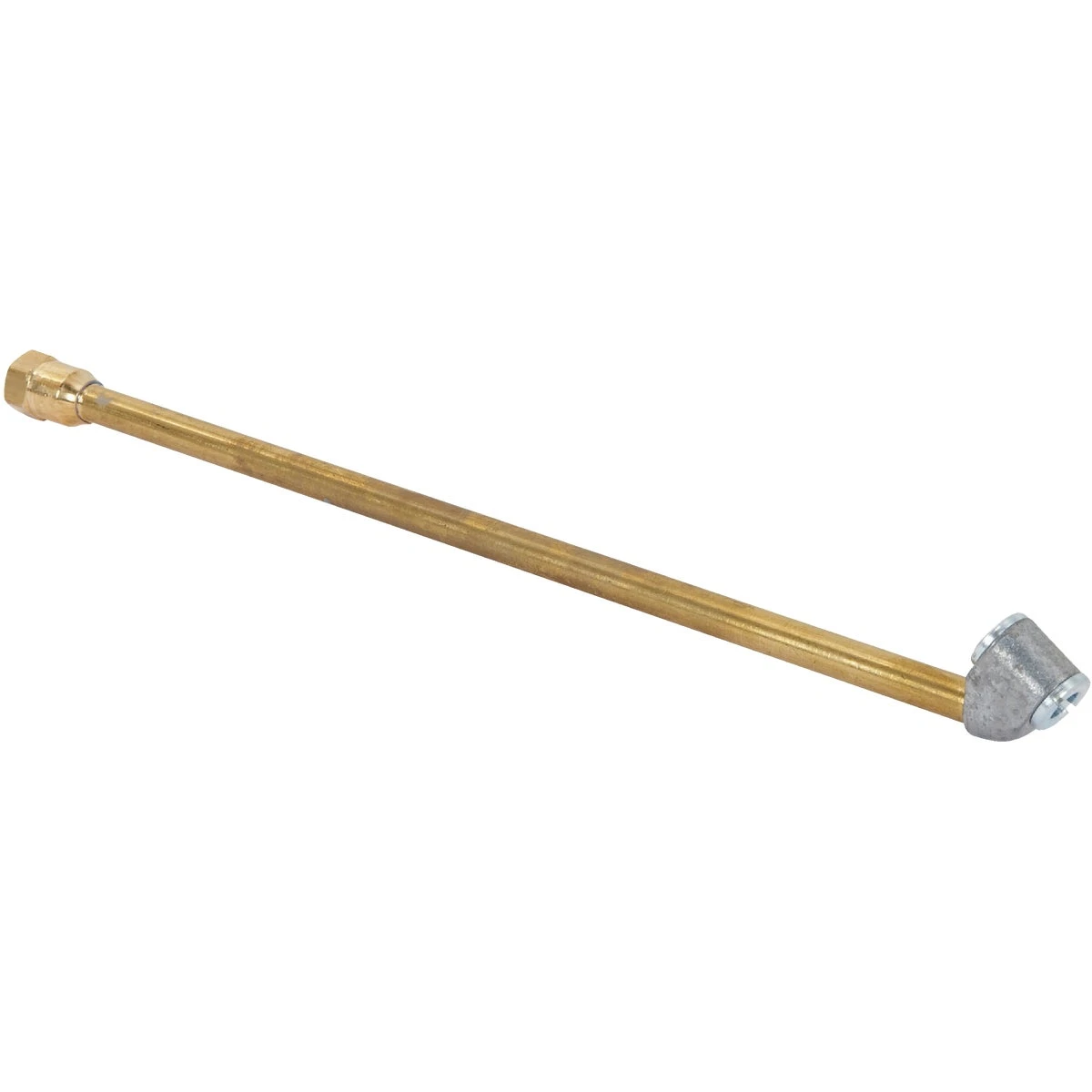 Dual Head Air Chuck, Brass, 1/4 In. FNPT x 12 In.