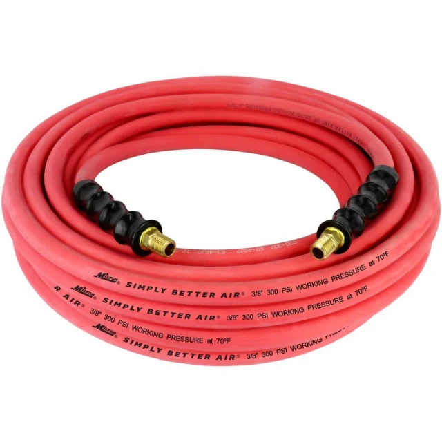 Air Tool Rubber Hose, Ultra Lightweight, 1/4 In. NPT x 50 Ft.