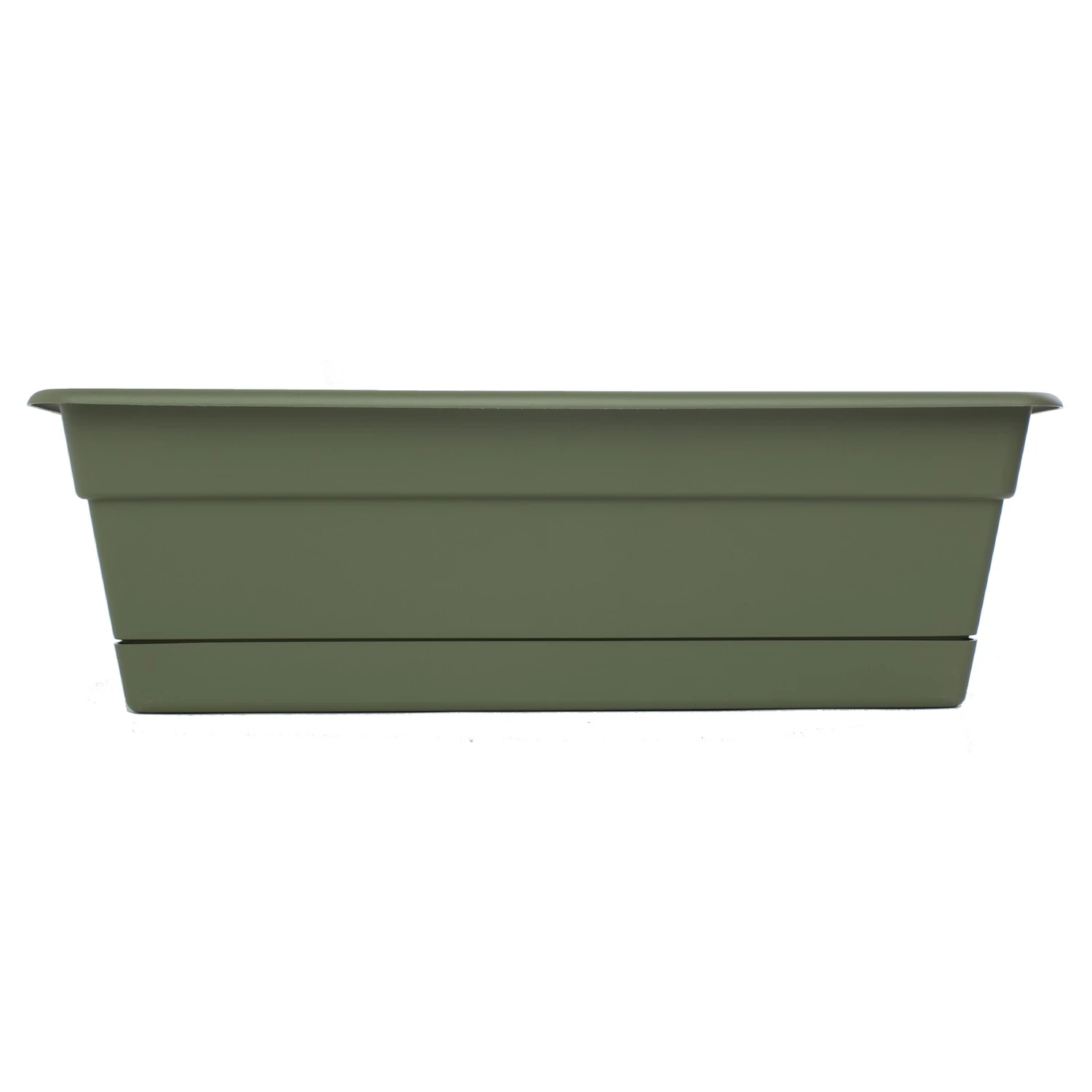 Dura Cotta 5.75 In. H X 24 In. W X 7.5 In. D Plastic Window Box Green