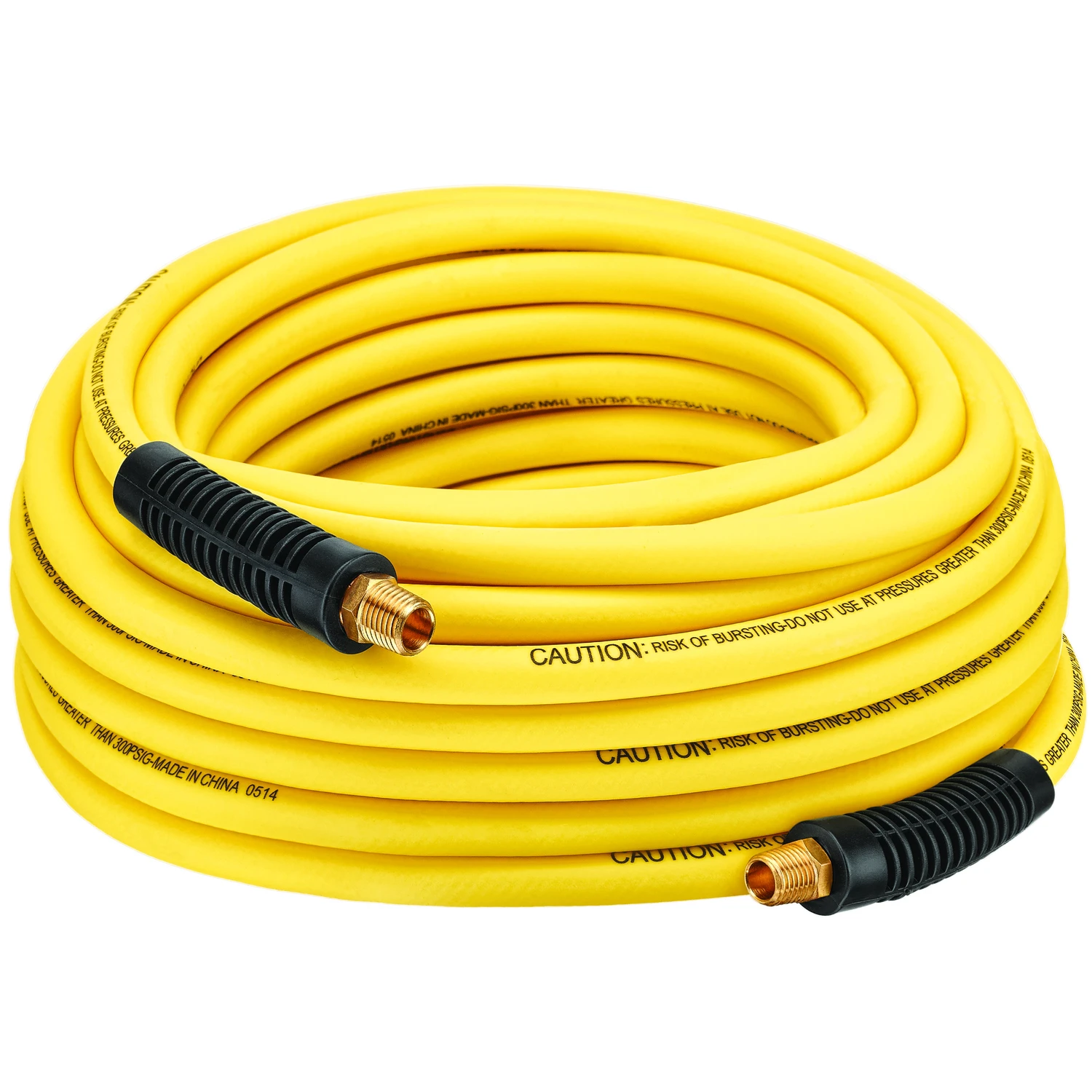 50 Ft L Hybrid Polymer Air Hose 1/4 In 300 Psi Yellow Hopb1450