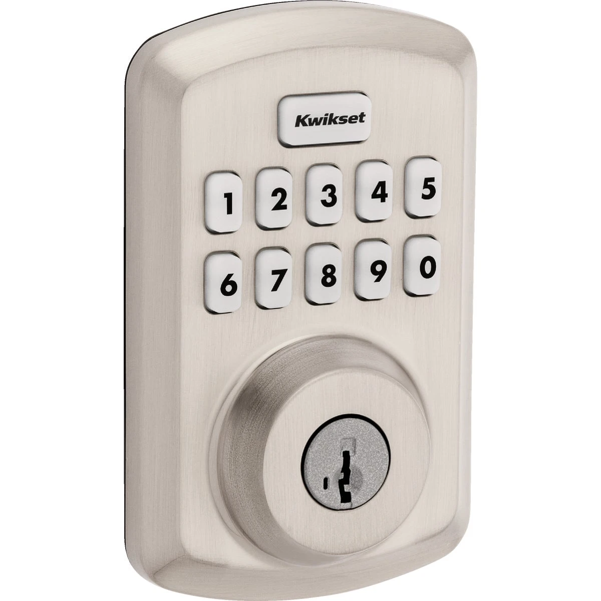 Power Keyless Entry Deadbolt, Satin Nickel