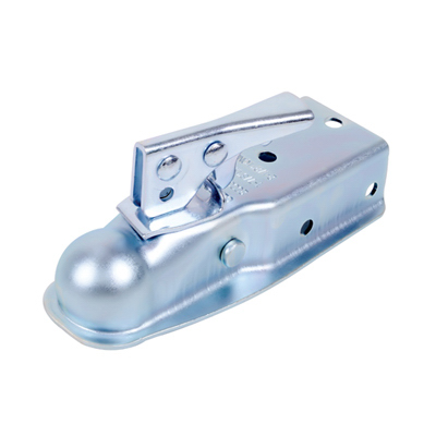 Tow Coupler, Zinc, 2,000 Lb. Capacity, Fits 2-1/2 In. Channel, 1-7/8 In. Ball