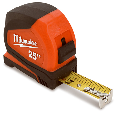 25 Ft. Heavy-duty Compact Tape Measure With Fractional Scale