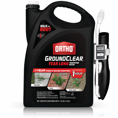 GroundClear Year Long Vegetation Killer with Wand, 1 Gallon Ready-To-Use