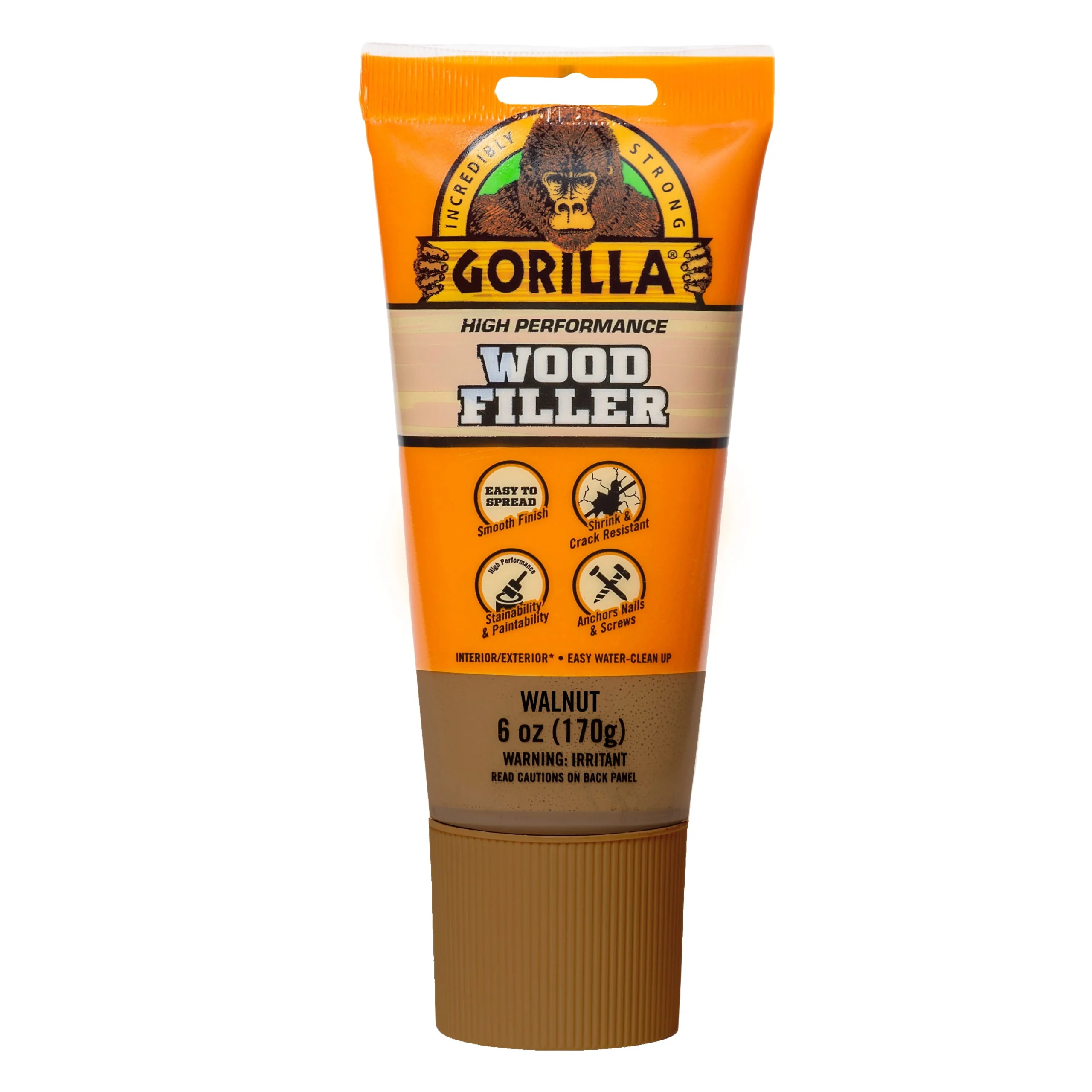 Wood Filler, Walnut, 6 oz. Tube