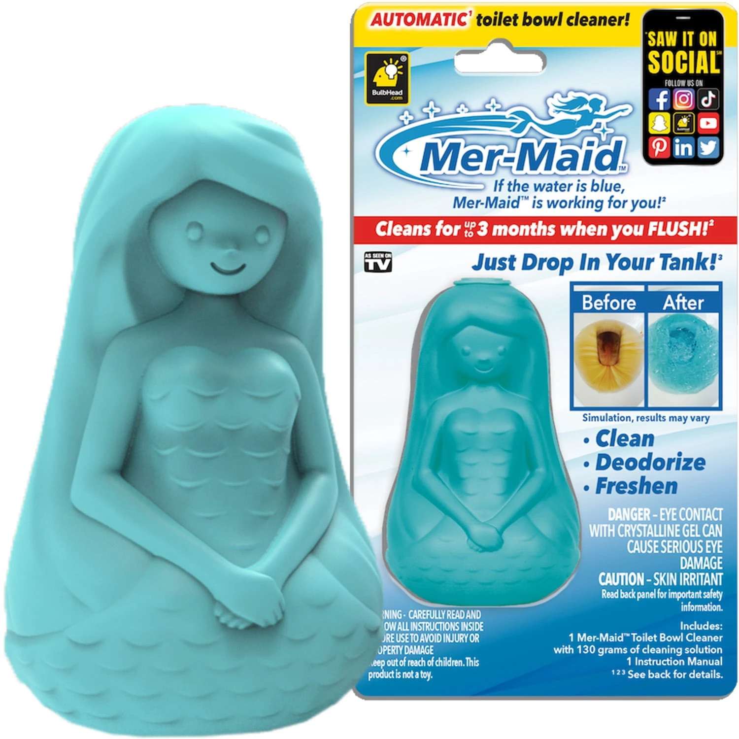 Automatic Toilet Bowl Cleaner, Up to 3 Months