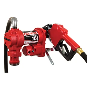 12-Volt DC Fuel Transfer Pump with Nozzle, 15 GPM