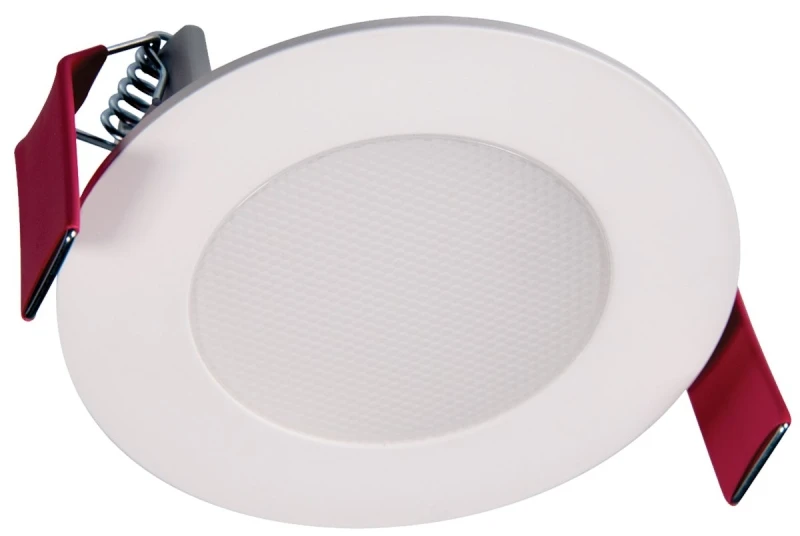 LED Direct Mount Ceiling Downlight, White Flange, 3 In.