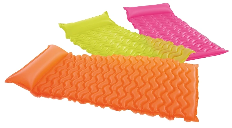 Tote-n-Float Vinyl Pool Mat, 90 x 34 In., Assorted Colors