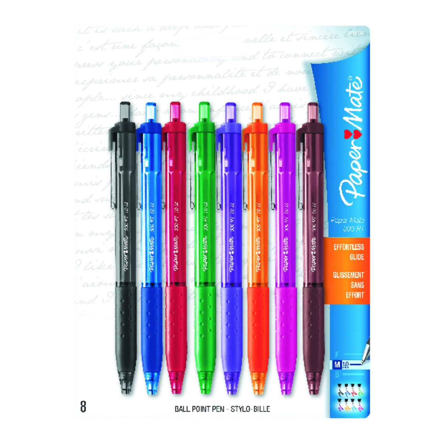 InkJoy Retractable Ballpoint Pens, Assorted Colors, 8-Ct.