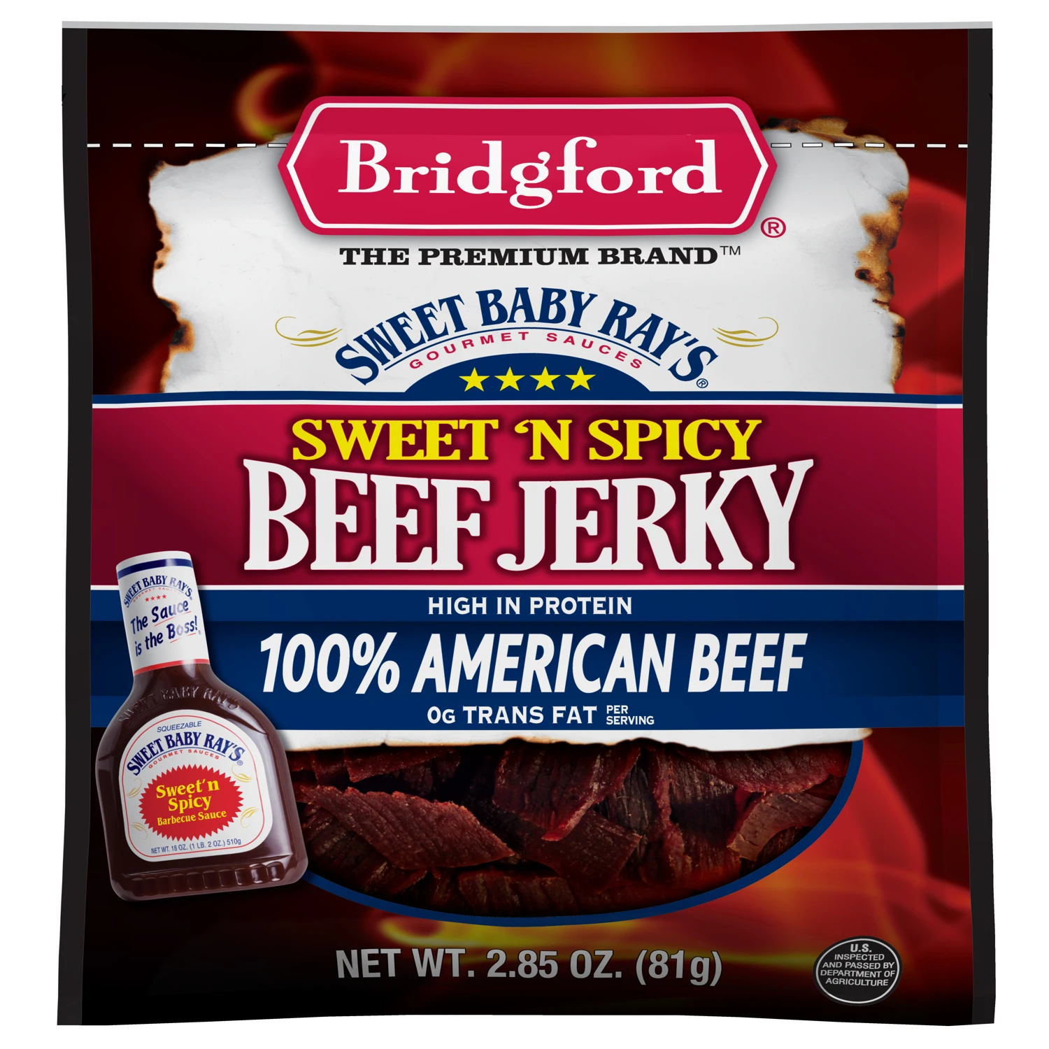 Sweet N' Spicy Beef Jerky, 2.85 oz.