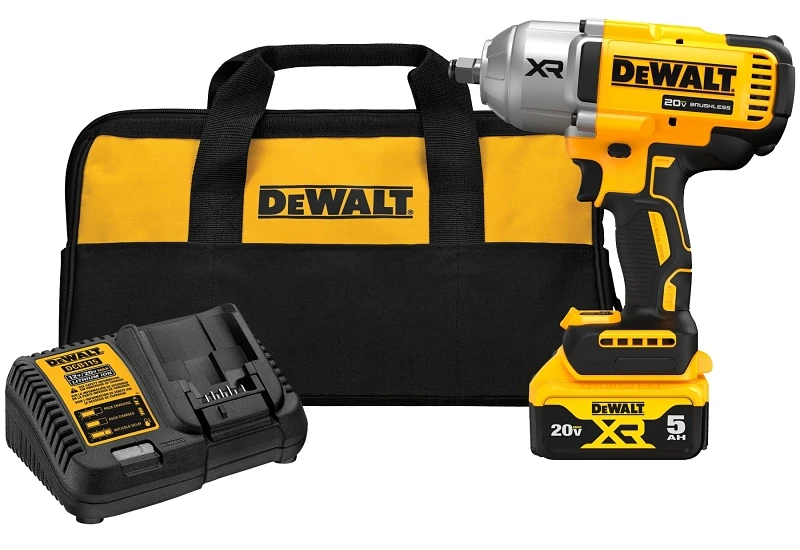 20-Volt MAX XR Cordless High Torque Impact Wrench Kit, 1/2 In., Battery & Charger
