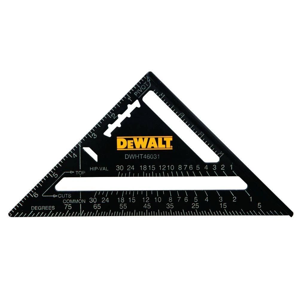 Rafter Square/Saw Guide, Aluminum, 7In.