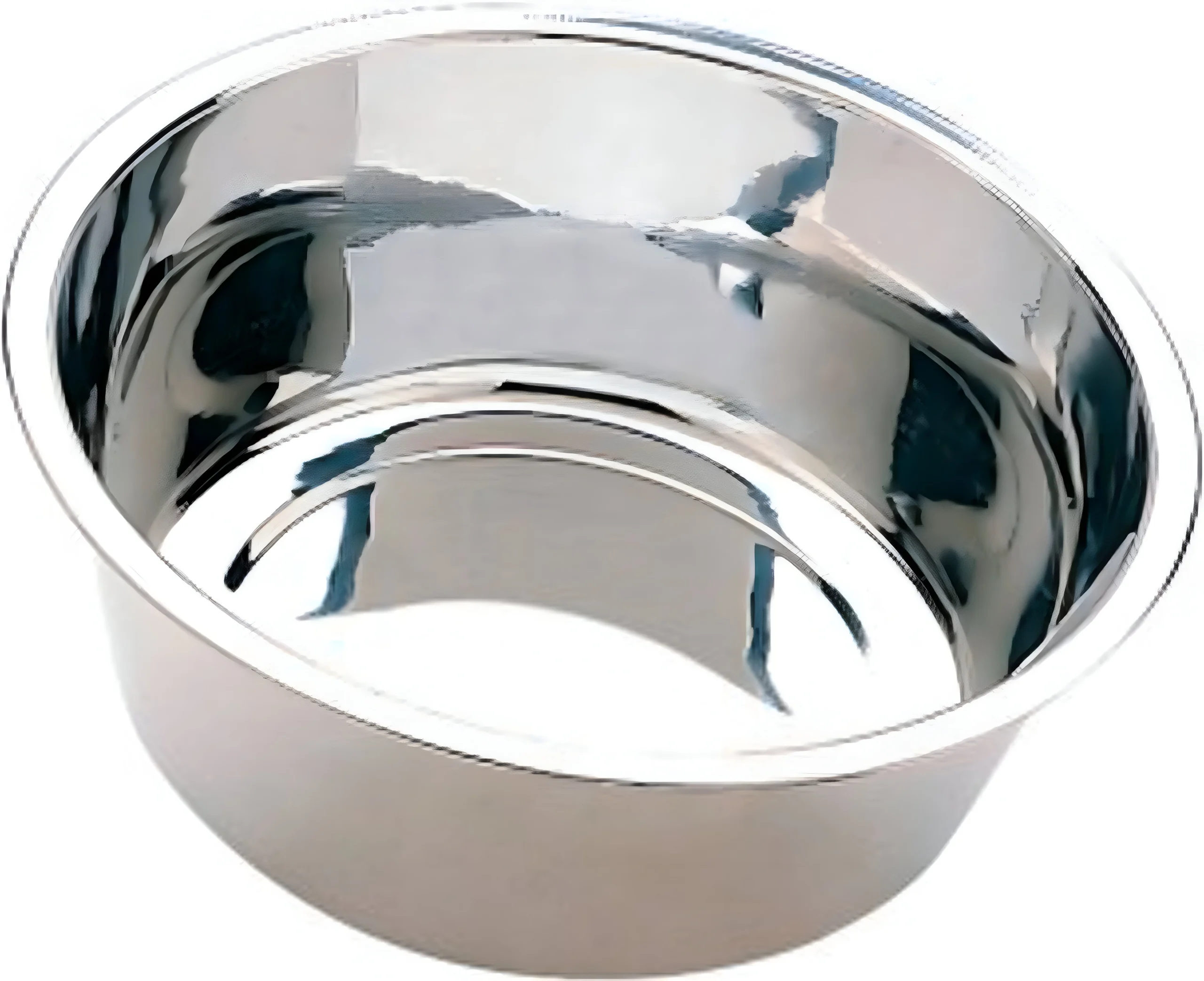 Stainless Steel Dog Dish, Mirror Finish, 5 Qt.