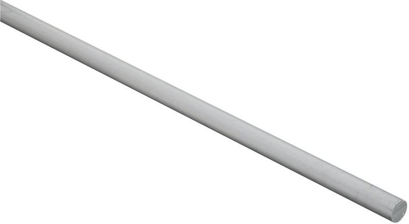 Mill Aluminum Round Rod, 3/8 x 72 In.