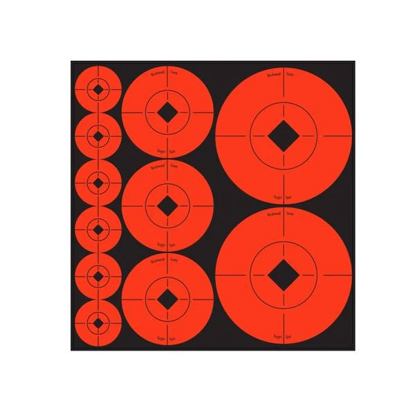 Target Spot Assortment - 1, 2, And 3 Inch Radiant Red Targets