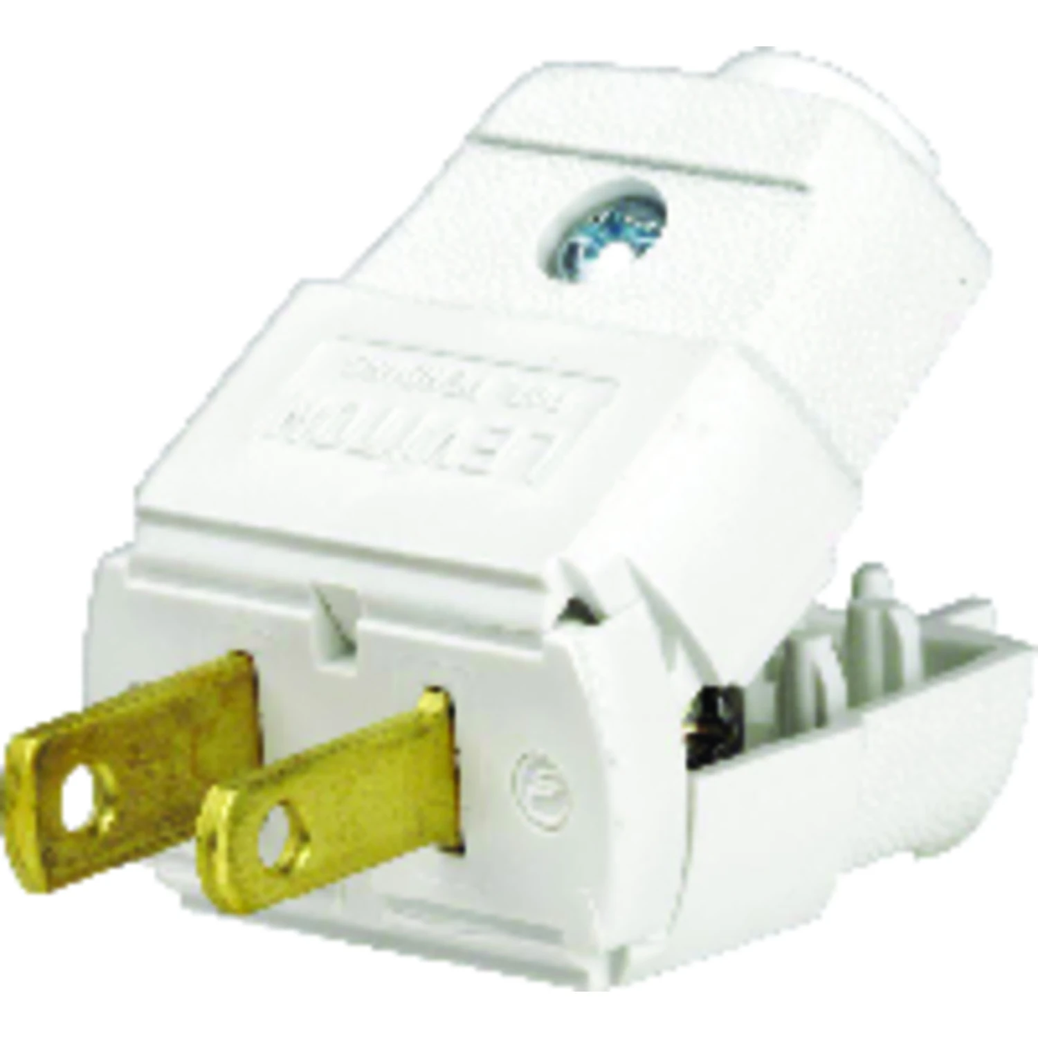 Leviton Residential Thermoplastic Non-Grounding Polarized Plug 1-15P 20-16 AWG 2 Pole, 2 Wire